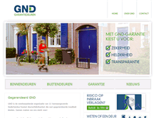 Tablet Screenshot of gnd.nl